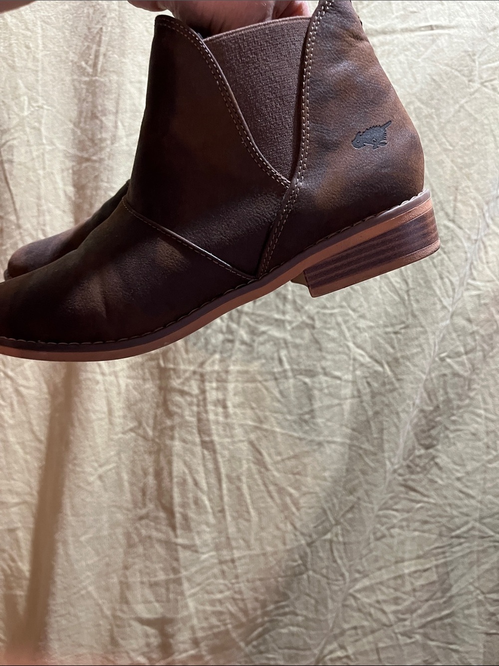 Rocket Dog Women's Dark Brown Slip-On Ankle Booties